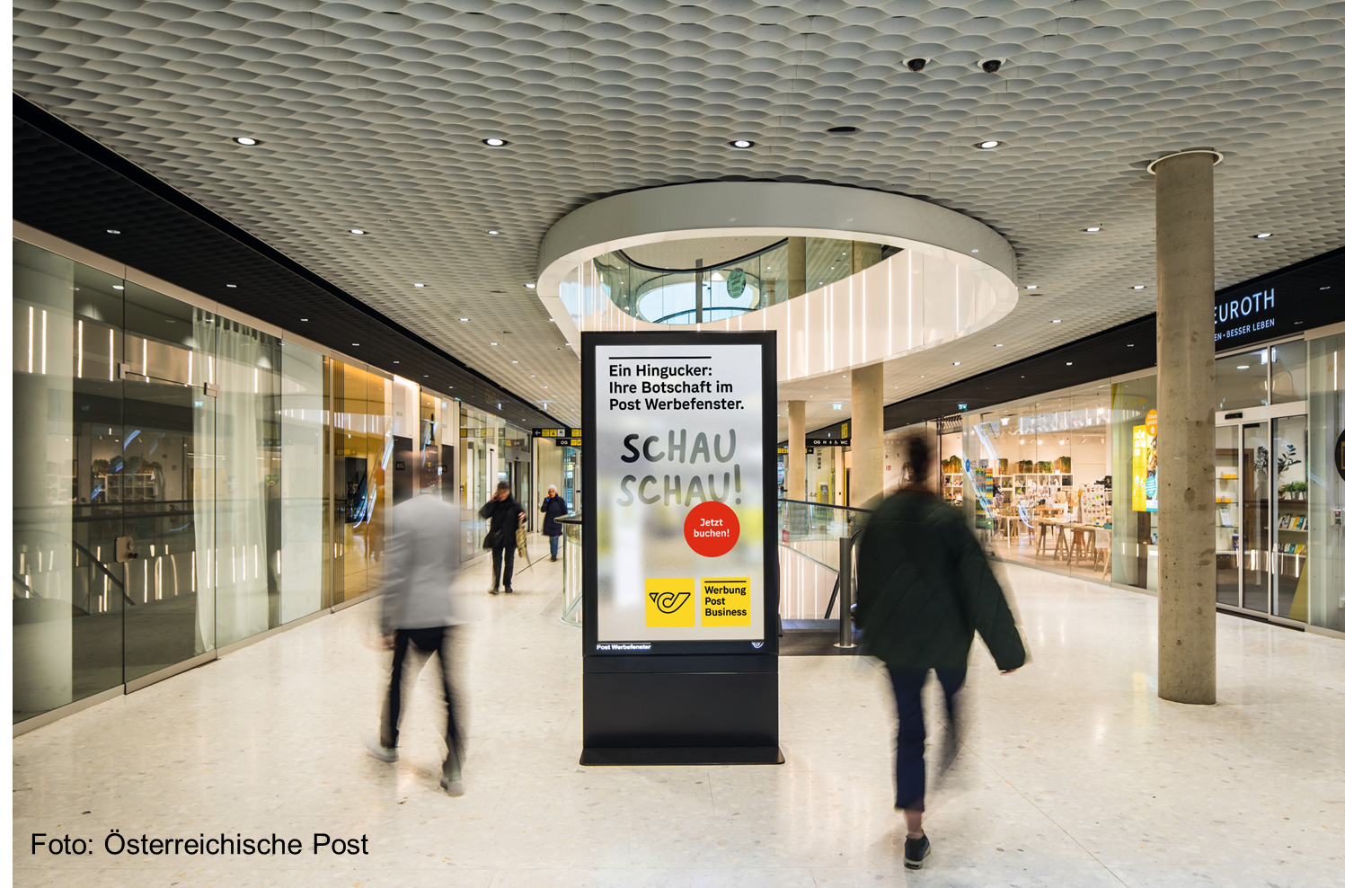 100. „Post Werbefenster“ eröffnet mit Digital Out-of-Home-Screens von Ricoh