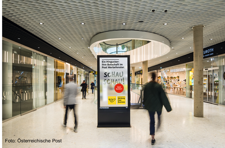 100. „Post Werbefenster“ eröffnet mit Digital Out-of-Home-Screens von Ricoh
